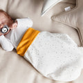 Muslin gold dots on White