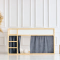 Muslin gold dots on Gray