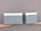 Farbe oder Motiv: Grau Punkte