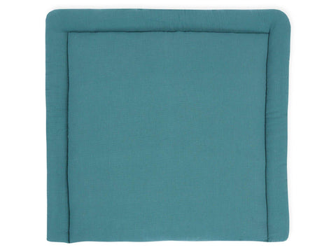 Musselin nilblau – Wickelauflage Musselin – nilblau, Ansicht von oben