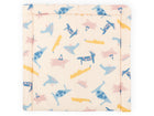 Musselin Zoe´s Dinosaurier auf Beige – Wickelauflage Musselin – Zoe´s Dinosaurier auf Beige, Vorderseite