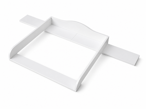 Aankleedopzetstuk wit geschikt voor 160 cm brede HEMNES ladekast met paneel