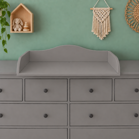 Aankleedopzetstuk wit geschikt voor 160 cm brede HEMNES ladekast met paneel