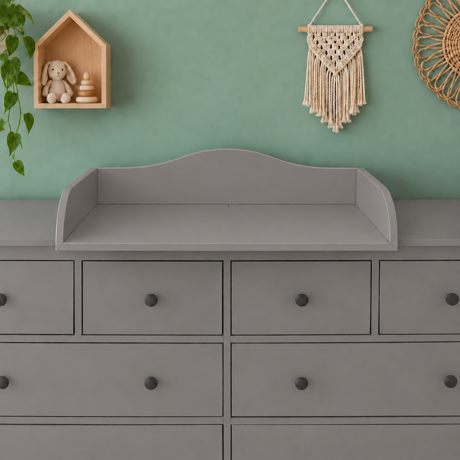 Aankleedopzetstuk wit geschikt voor 160 cm brede HEMNES ladekast met paneel