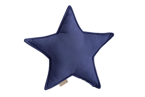 Sterkussen linnen blauw donkerblauw