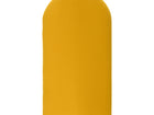 Ein gelber, ovaler KraftKids Wandpaneel abgerundeter Doppelkrepp mit glatter Oberfläche ist auf weißem Hintergrund abgebildet - ideal für die moderne Wandgestaltung.