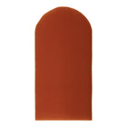 Das rechteckige Wandpaneel abgerundet Doppelkrepp von KraftKids besticht durch seine gepolsterte, burnt-orange Stoffoberfläche mit Rundung und eignet sich ideal für moderne Wandgestaltung.