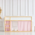 Muslin gold dots on Pink