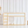 Muslin gold dots on White