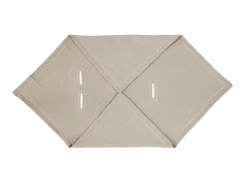 Babydecke für Babyschale Sommer aus Musselin – beige, Produktansicht