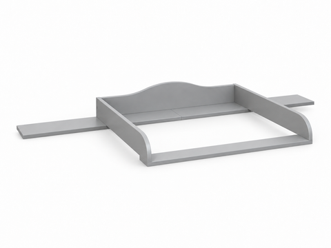 Aankleedopzetstuk wit geschikt voor 160 cm brede HEMNES ladekast met paneel