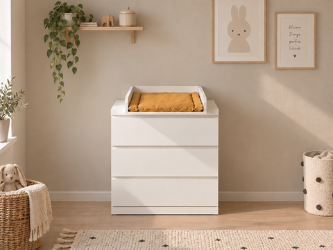 Changing table topper for STORKLINTA chests of drawers with 3 or 4 drawers - White