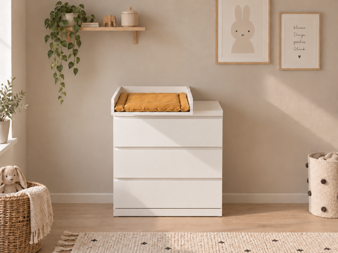 Changing table topper for STORKLINTA chests of drawers with 3 or 4 drawers - White