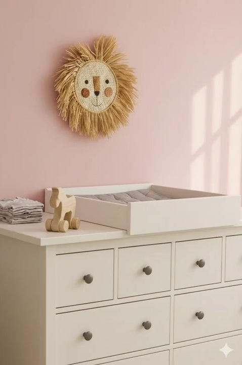 Wickelaufsatz weiß zum Quer-Wickeln passend für breite und schmale HEMNES Kommode