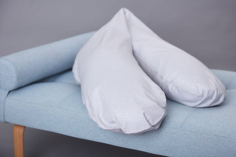 qualitäts Stillkissen Karo grau