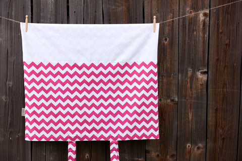 Hoes voor commodehoes Chevron magenta