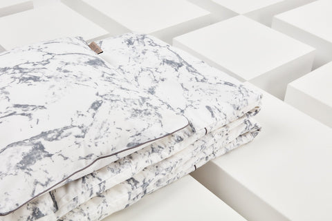 Bettwäscheset weißer Marmor