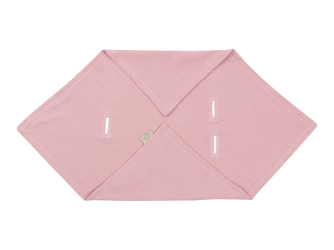 Babydeken voor babyzitje zomermousseline roze