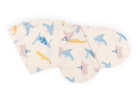 Stillkissenbezug Musselin Zoe´s Dinosaurier auf Beige
