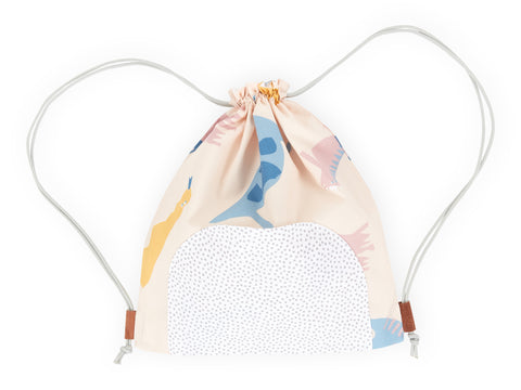 Turnbeutel Zoe´s Dinosaurier auf Beige